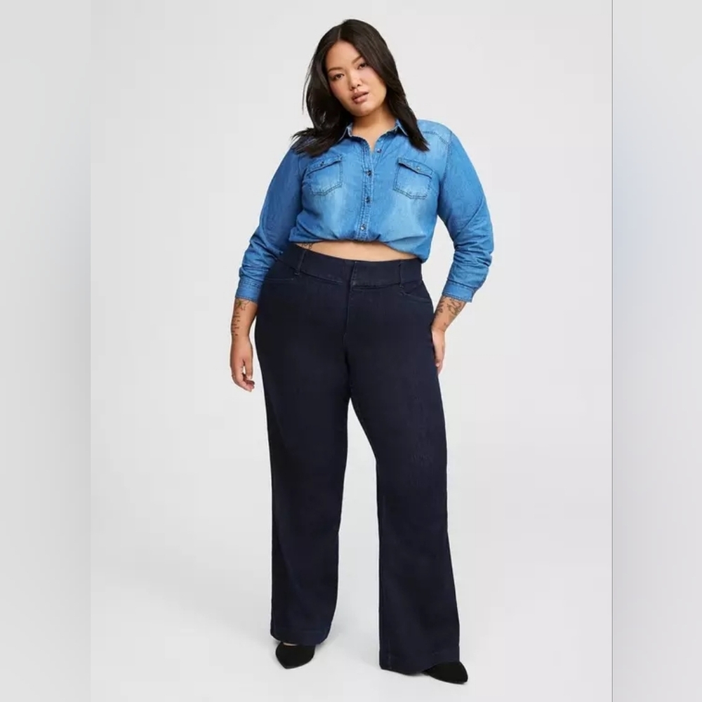 NWT Torrid Premium Trouser Slim Boot Dark Wash Denim Size 26R /4X Style 11550125